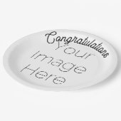 Aangepaste Foto & Tekst Party Paper Bord – Persoon (Gekanteld)