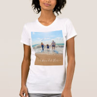 Aangepaste foto Tekst T-Shirt je familie foto's ca