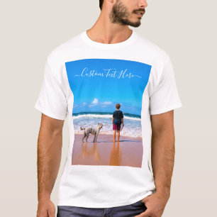 Aangepaste foto tekst T-Shirt je foto's foto's cad
