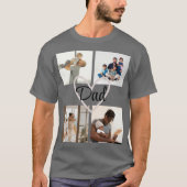 Aangepaste Foto & Tekst Vaderdag T-shirt (Voorkant)