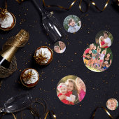 Aangepaste foto tekst verjaardag bruiloft tafel confetti