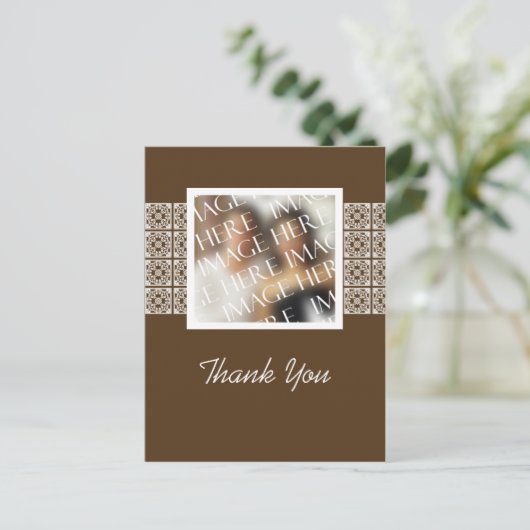Aangepaste foto-template Dank je creditcard Briefkaart (Staand voorkant)