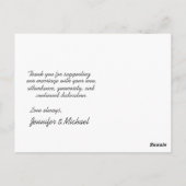 Aangepaste foto-template Dank je creditcard Briefkaart (Achterkant)