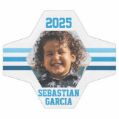 Aangepaste foto-toetsenbord Multi Blue Stripes Voetbal (Enkel)