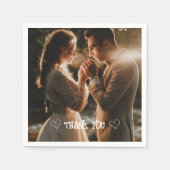 Aangepaste foto typografie servet (Voorkant)