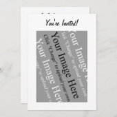 Aangepaste foto-uitnodiging Sjabloon Kaart (Voorkant / Achterkant)