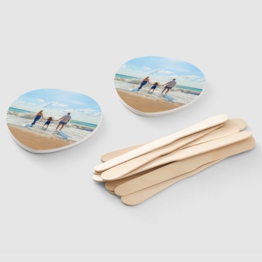 Aangepaste foto - uniek uw eigen ontwerp, op maat  handwaaier (Niet-gemonteerd)