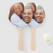 Aangepaste foto - uniek uw eigen ontwerp, op maat  handwaaier (Voorkant en achterkant)