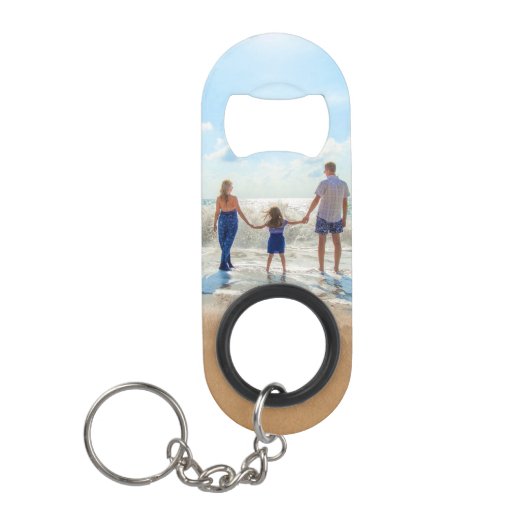 Aangepaste foto - uniek uw eigen ontwerp, op maat  mini flessenopener (Voorkant)