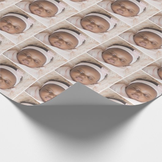 Aangepaste foto Upload Design Uw eigen Afbeelding Cadeaupapier (Hoek)