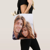 Aangepaste foto Upload Design Uw eigen dubbelzijdi Draagtas (Dichtbij)