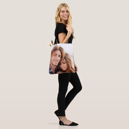 Aangepaste foto Upload Design Uw eigen dubbelzijdi Draagtas (Op model)