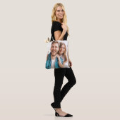 Aangepaste foto Upload Design Uw eigen dubbelzijdi Draagtas (Op model)