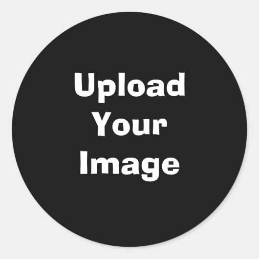 Aangepaste foto-upload– ronde sticker (Voorkant)
