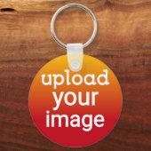 Aangepaste foto uploaden sleutelhanger (Voorkant)