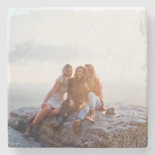 Aangepaste foto uploaden Voeg je eigen ontwerp-Afb Stenen Onderzetter (Voorkant)