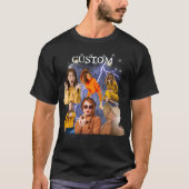 Aangepaste foto Uw eigen bootleg idee cadeau hier T-shirt (Voorkant)