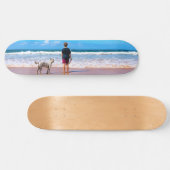 Aangepaste foto - Uw eigen ontwerp - Ik hou van mi Skateboard (Horizontaal)