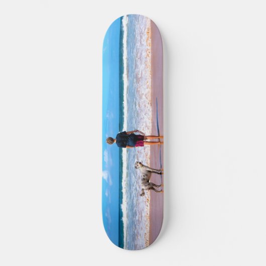 Aangepaste foto - Uw eigen ontwerp - Ik hou van mi Skateboard (Voorkant)
