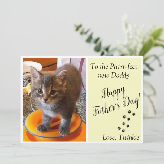 Aangepaste foto-Vaderdag (Staand voorkant)