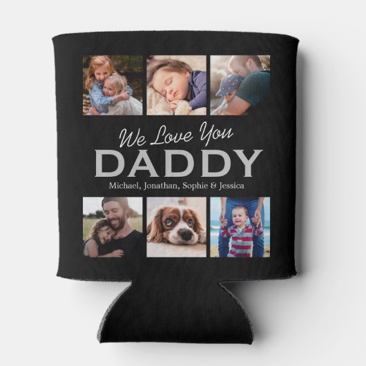 Aangepaste foto-Vaderdag Blikjeskoeler (Achterkant)