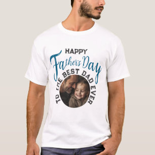 Aangepaste Foto Vaderdag - Cadeau voor Papa T-shirt