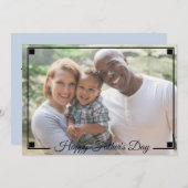 Aangepaste foto-Vaderdag Feestdagenkaart (Voorkant / Achterkant)