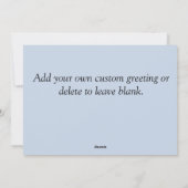 Aangepaste foto-Vaderdag Feestdagenkaart (Achterkant)