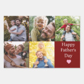 Aangepaste foto-Vaderdag Inpakpapier Vel (Voorkant 2)