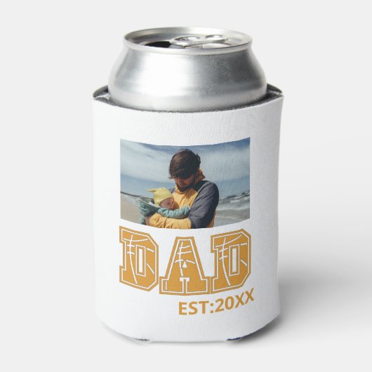 Aangepaste foto Vaderdag Sport Pap Basketball Pap Blikjeskoeler (Blikje Voorkant)