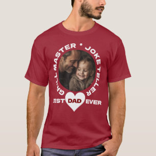 Aangepaste foto Vaderdag T-shirt – cadeau voor pap