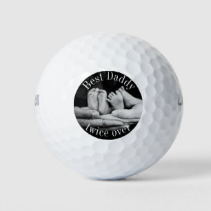 Aangepaste Foto Vaderdag van Twins Gift Golfballen