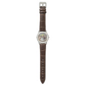 Aangepaste foto Vaders dag horloge voor papa rusti (Vlak)