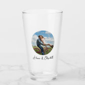 Aangepaste foto Valentijnse  Couple Gift Love Mode Glas (Voorkant)