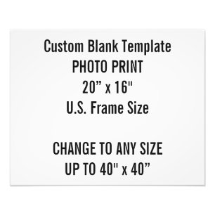 Aangepaste foto van 20 x 16 inch drukt het Amerika Afdruk