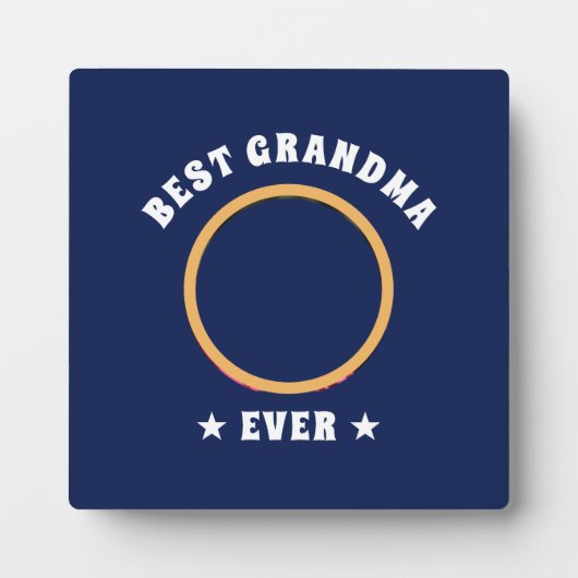 Aangepaste foto van beste grootmoeder ooit fotoplaat (Voorkant)