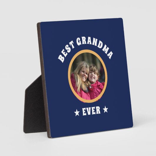 Aangepaste foto van beste grootmoeder ooit fotoplaat (Voorkant)
