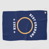 Aangepaste foto van beste grootmoeder ooit golfhanddoek (Horizontaal)