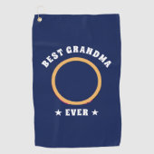 Aangepaste foto van beste grootmoeder ooit golfhanddoek (Voorkant)