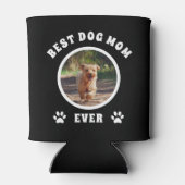 Aangepaste foto van beste hond Mam ooit Blikjeskoeler (Achterkant)