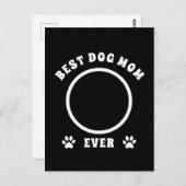 Aangepaste foto van beste hond Mam ooit Briefkaart (Voorkant / Achterkant)