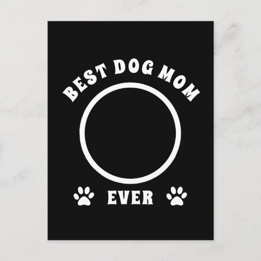 Aangepaste foto van beste hond Mam ooit Briefkaart (Voorkant)