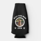 Aangepaste foto van beste hond Mam ooit Flesjeskoeler (Voorkant)