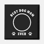 Aangepaste foto van beste hond Mam ooit Magneet (Voorkant)