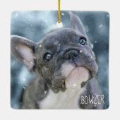 Aangepaste foto van beste hond of Afbeelding voor  Keramisch Ornament (Achterkant)