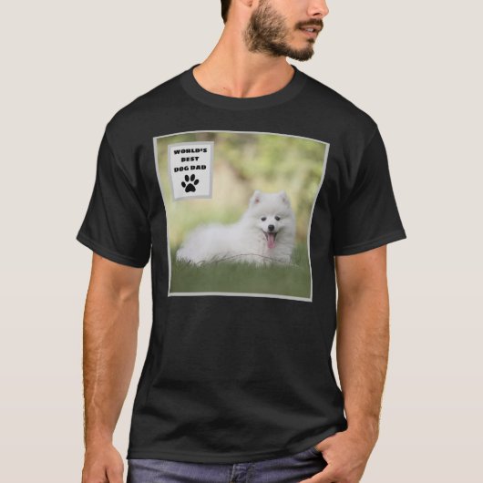 Aangepaste foto van beste hond van de wereld t-shirt (Voorkant)