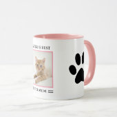 Aangepaste foto van beste kat mam ter wereld geper mok (Voorkant rechts)