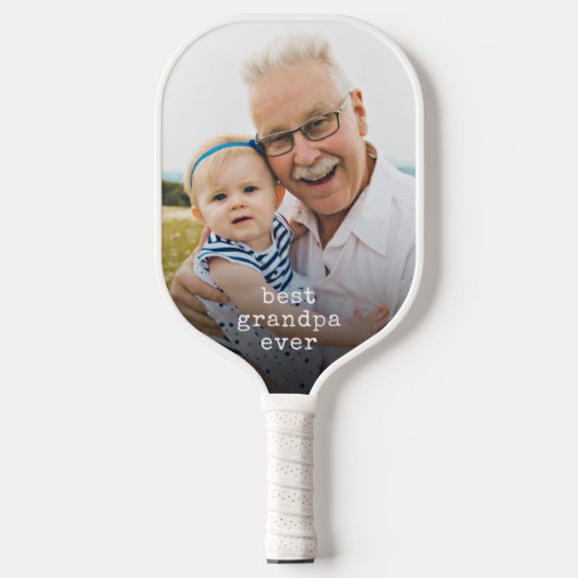 Aangepaste foto van beste opa pickleball paddle (Voorkant)