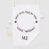 Aangepaste foto van beste vader op foto van pot golfhanddoek (Insitu)