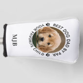 Aangepaste foto van beste vader op foto van pot golfheadcover (Voorkant)